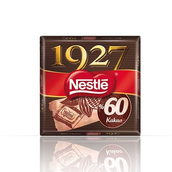 شکلات تخته ای 1927 تلخ نستله حجم 60 گرم